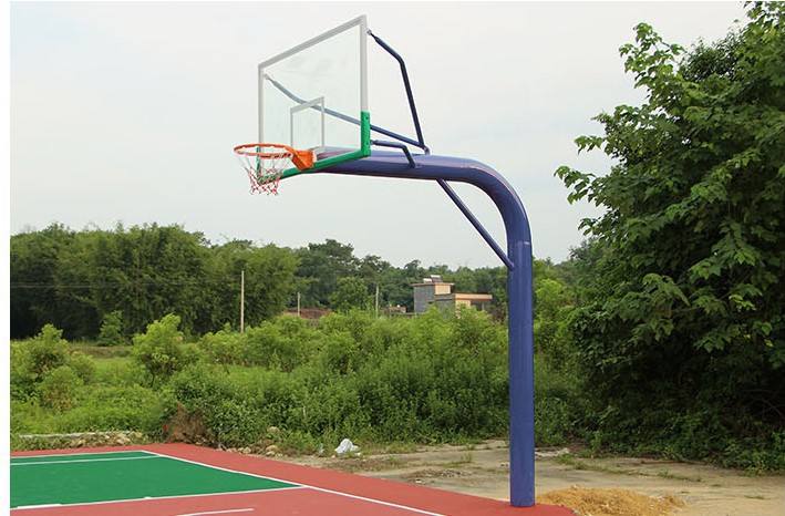 室外固定式篮球架应该如何进行安装-【玉峰体育】